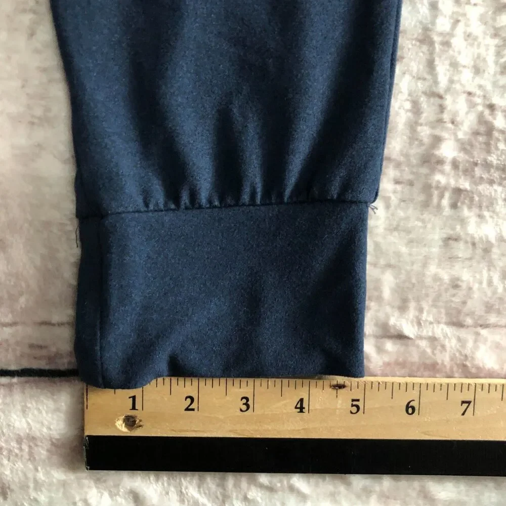 True Religion Loungewear Pants Mens M Blue Drawstring Logo Jogger Sweatpants